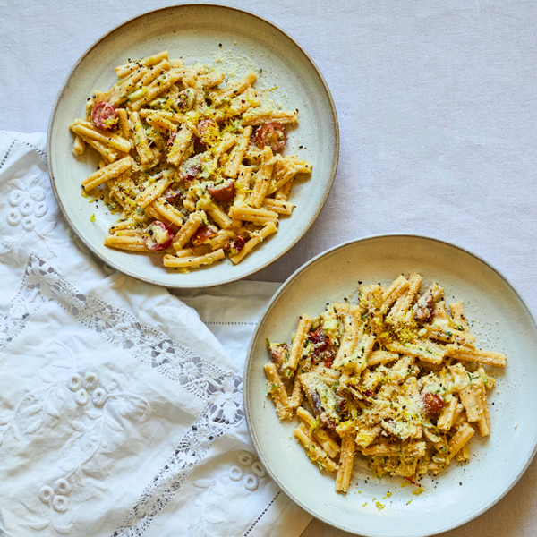 Creamy Sun-dried Tomato & Lemon Pasta