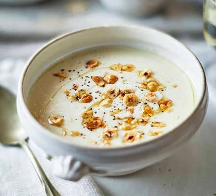 Recipe: Celeriac, Hazelnut & Truffle Soup