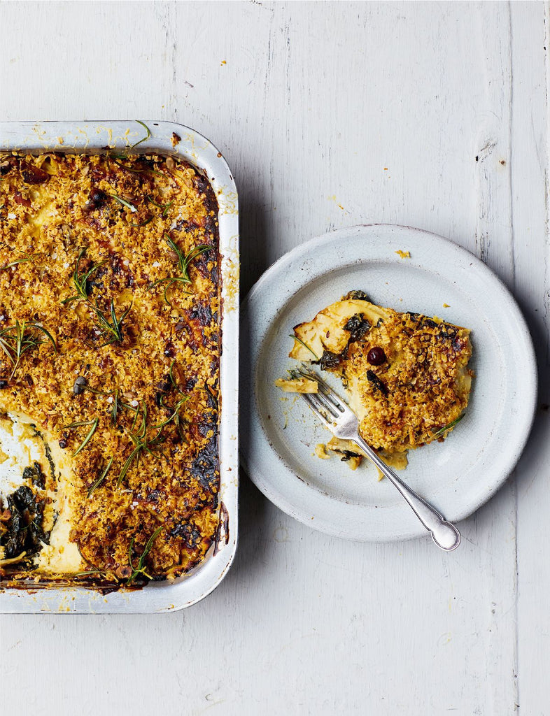 Cavolo Nero And Celeriac Cheddar Crumble