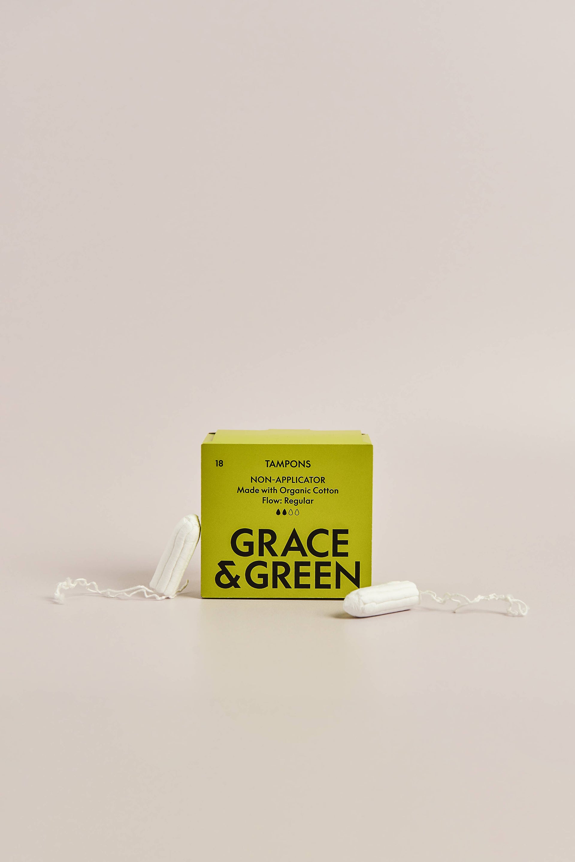 Organic Cotton Non-applicator Tampons - Regular