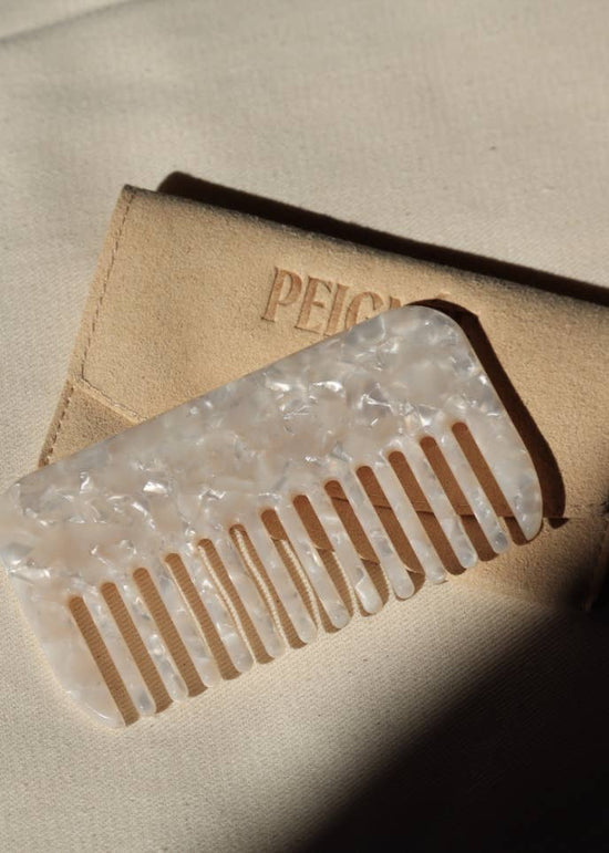 Travel Comb - Mother of Pearl
