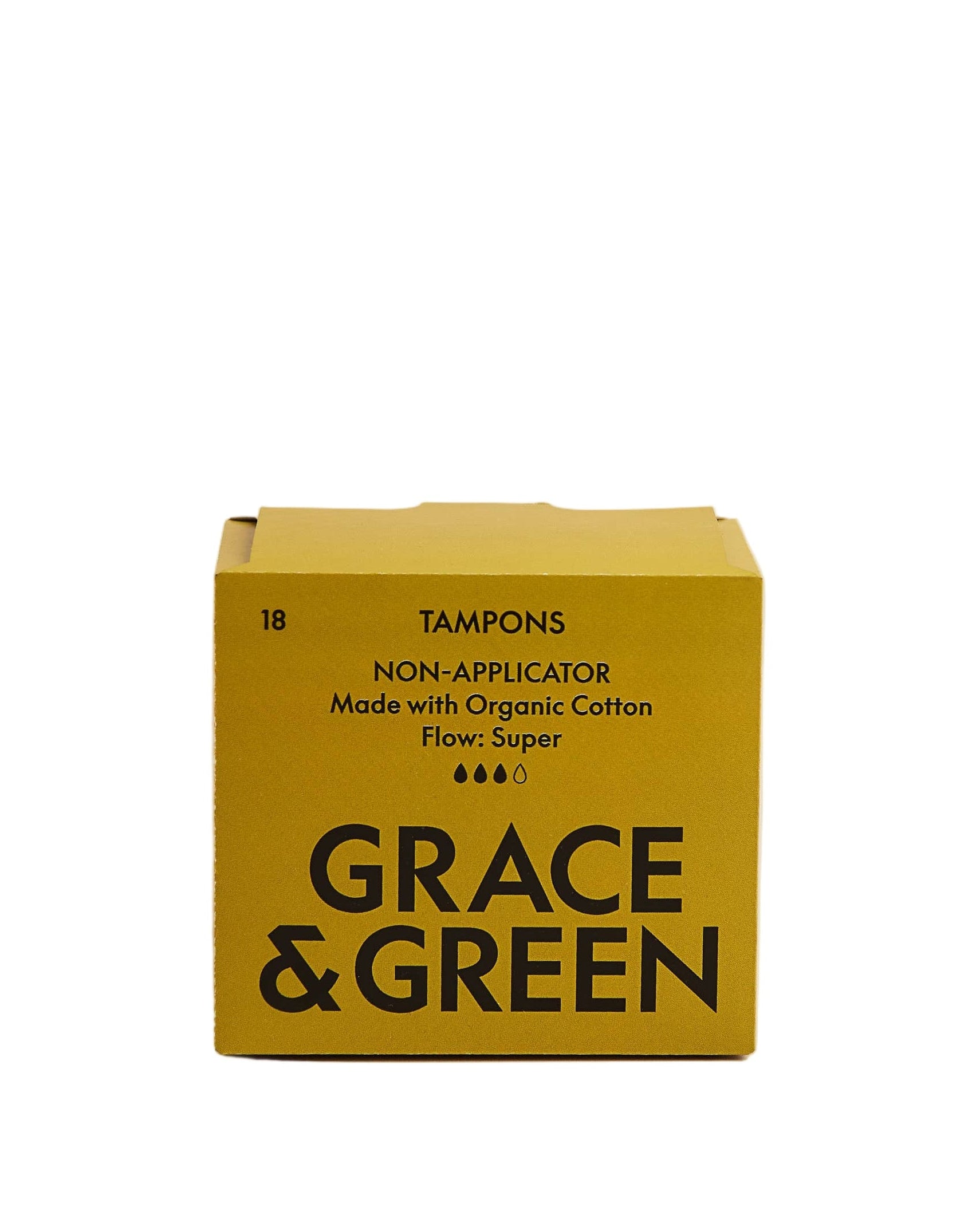 Organic Cotton Non-Applicator Tampons - Super