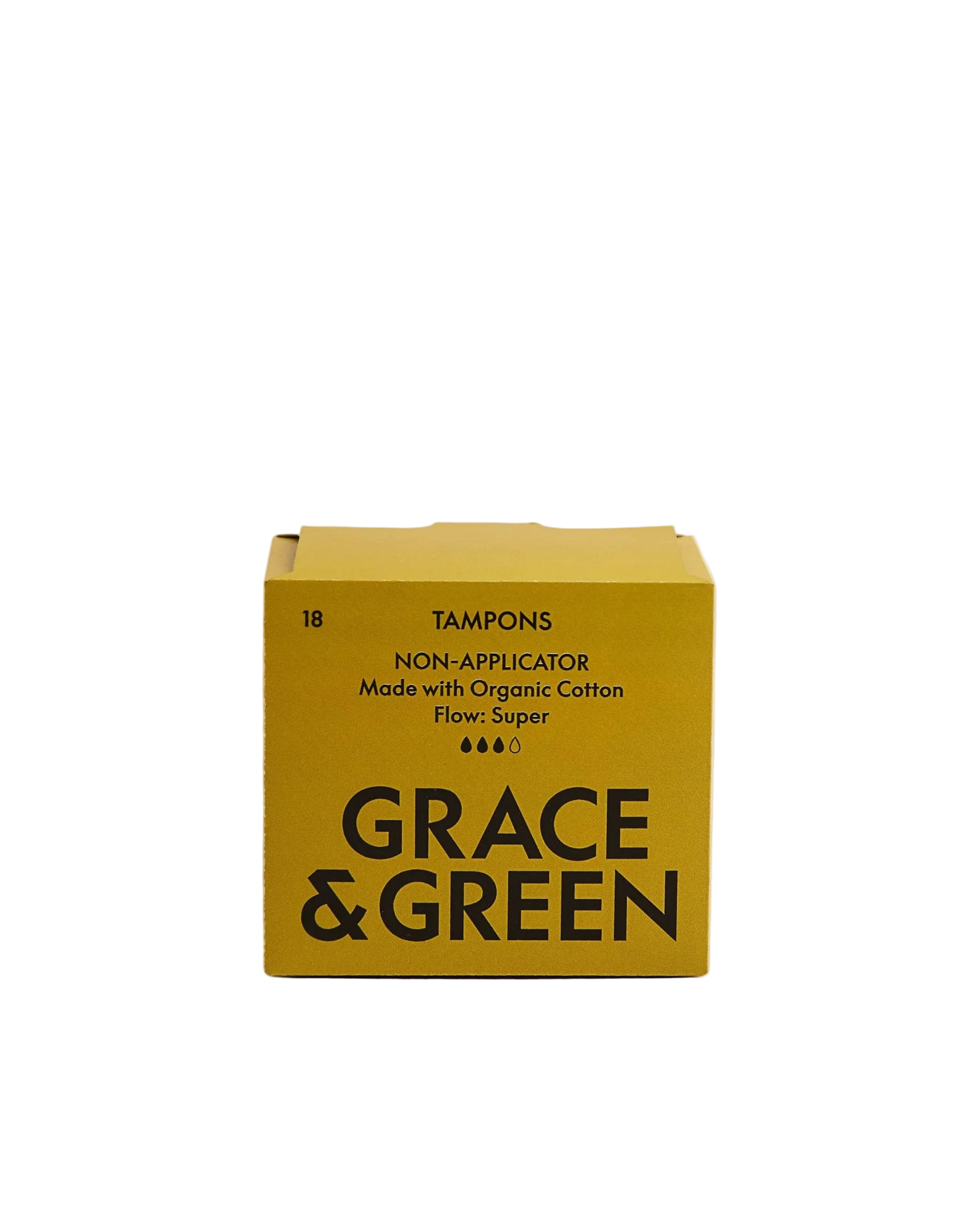 Organic Cotton Non-Applicator Tampons - Super