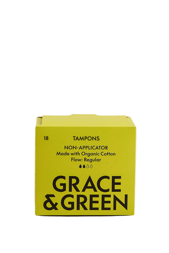 Organic Cotton Non-applicator Tampons - Regular