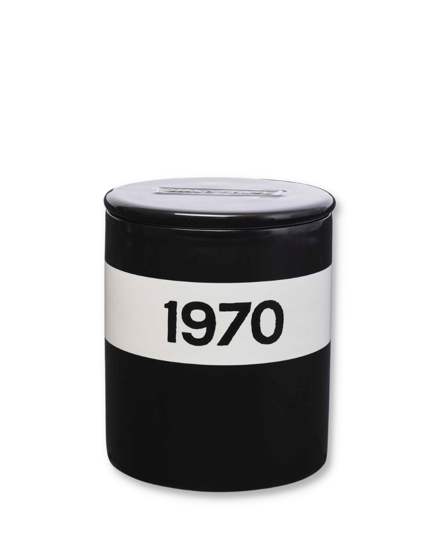 1970 Ceramic Candle - Black