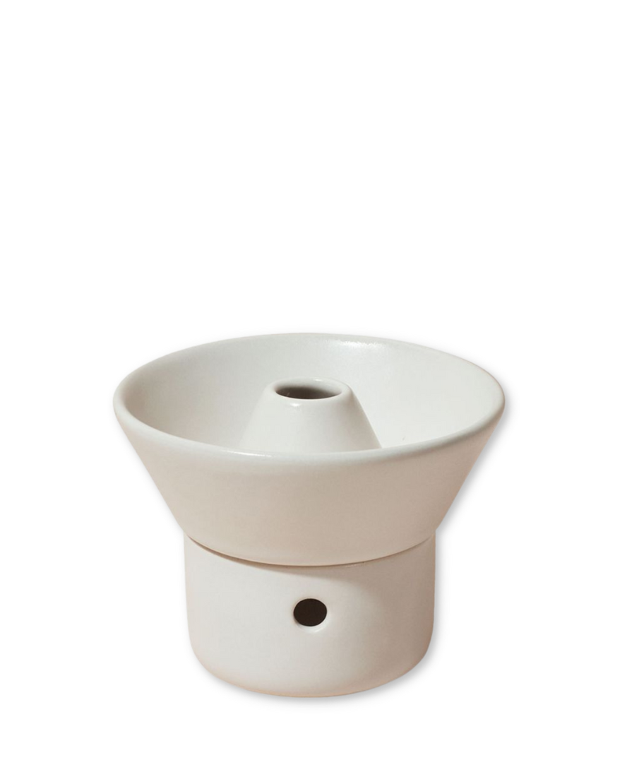 Ritual Oil Ceramic Diffuser - Almond White