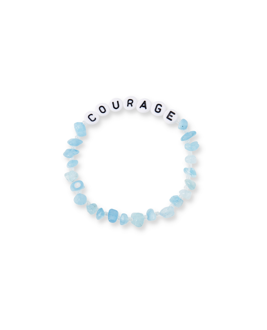 Courage - Aquamarine Crystal Healing Bracelet