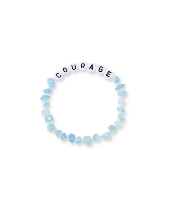 Courage - Aquamarine Crystal Healing Bracelet